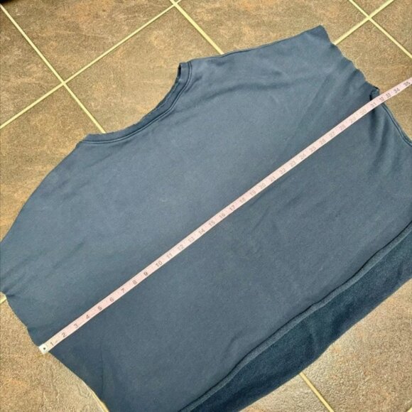 Frank & Eileen Olive Short Sleeve Original Capelet Sweatshirt Navy Blue One Size - Picture 9 of 11